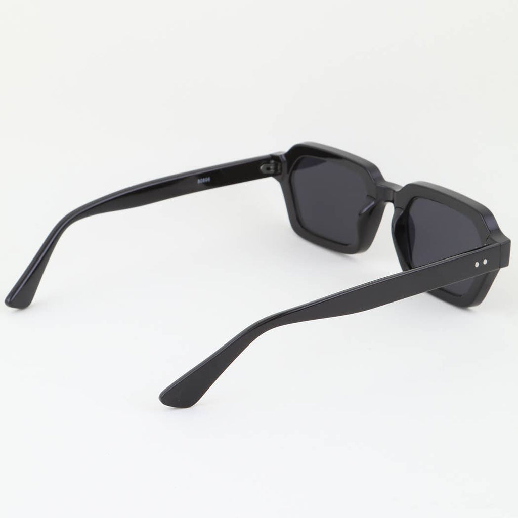 Simple Tinted Geometric Cut Sunglasses