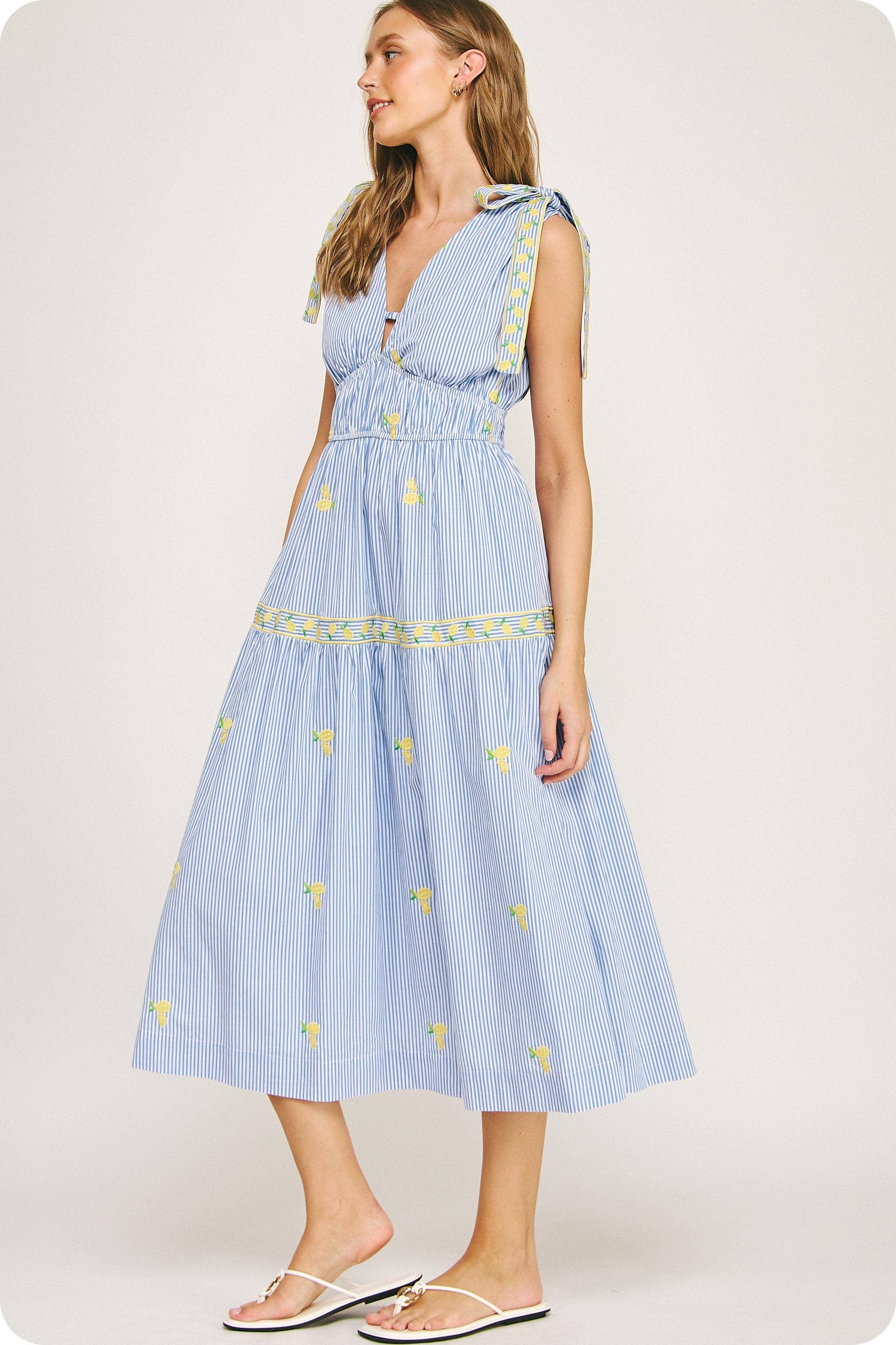 Bella Citrina Midi Dress