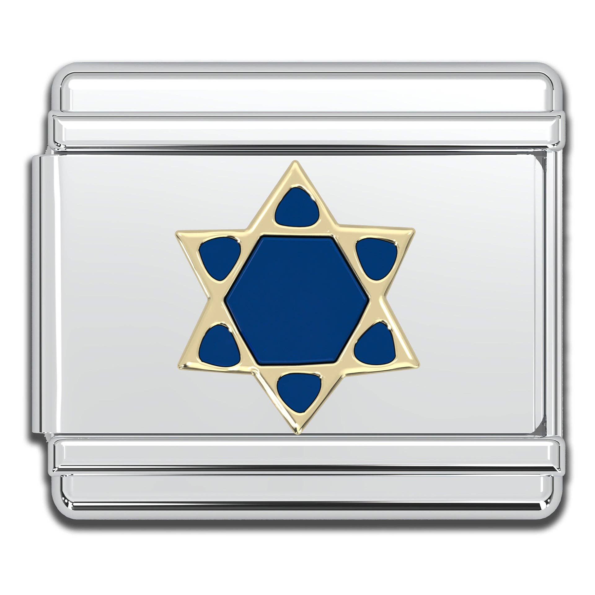 Italian Bracelet Charm - Star of David 9mm Links