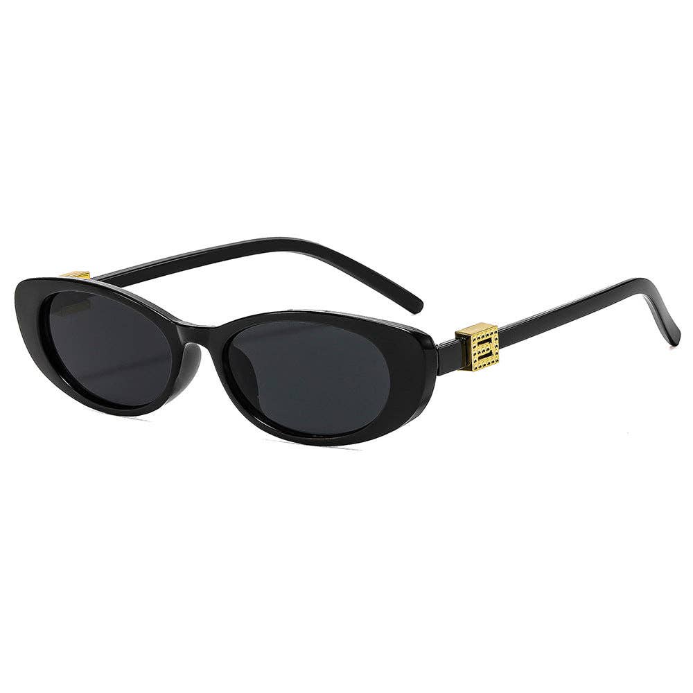 Oval Frame Cat Eye Sunglasses for Women Stylish Fashion Shades