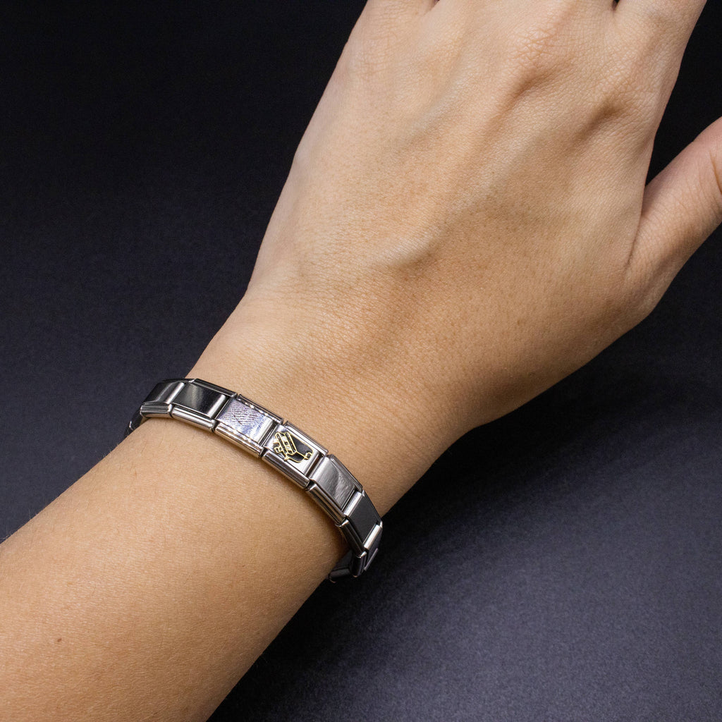 Italian Charm Bracelet Charms - 9mm Piano Music Links