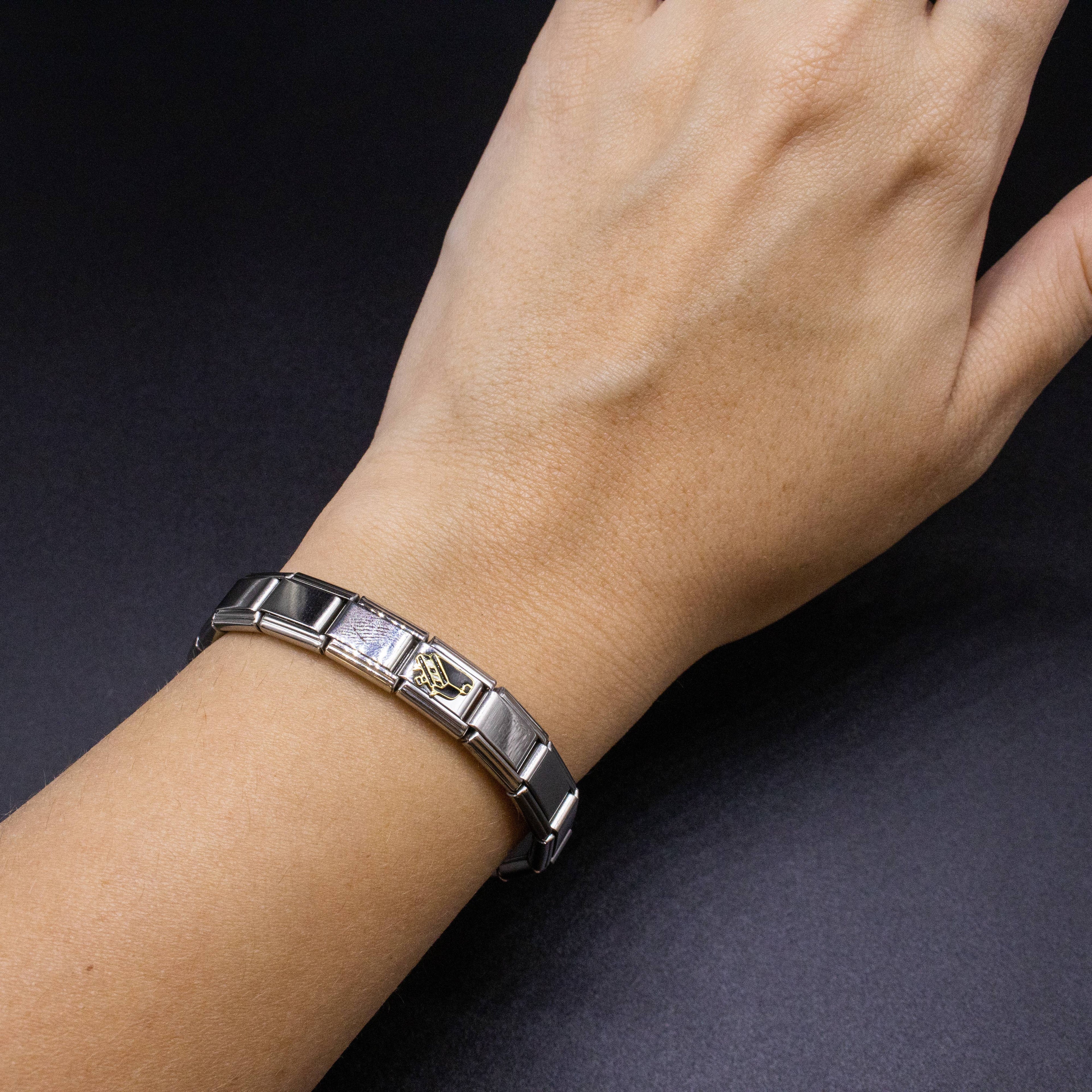 Italian Charm Bracelet Charms - 9mm Piano Music Links