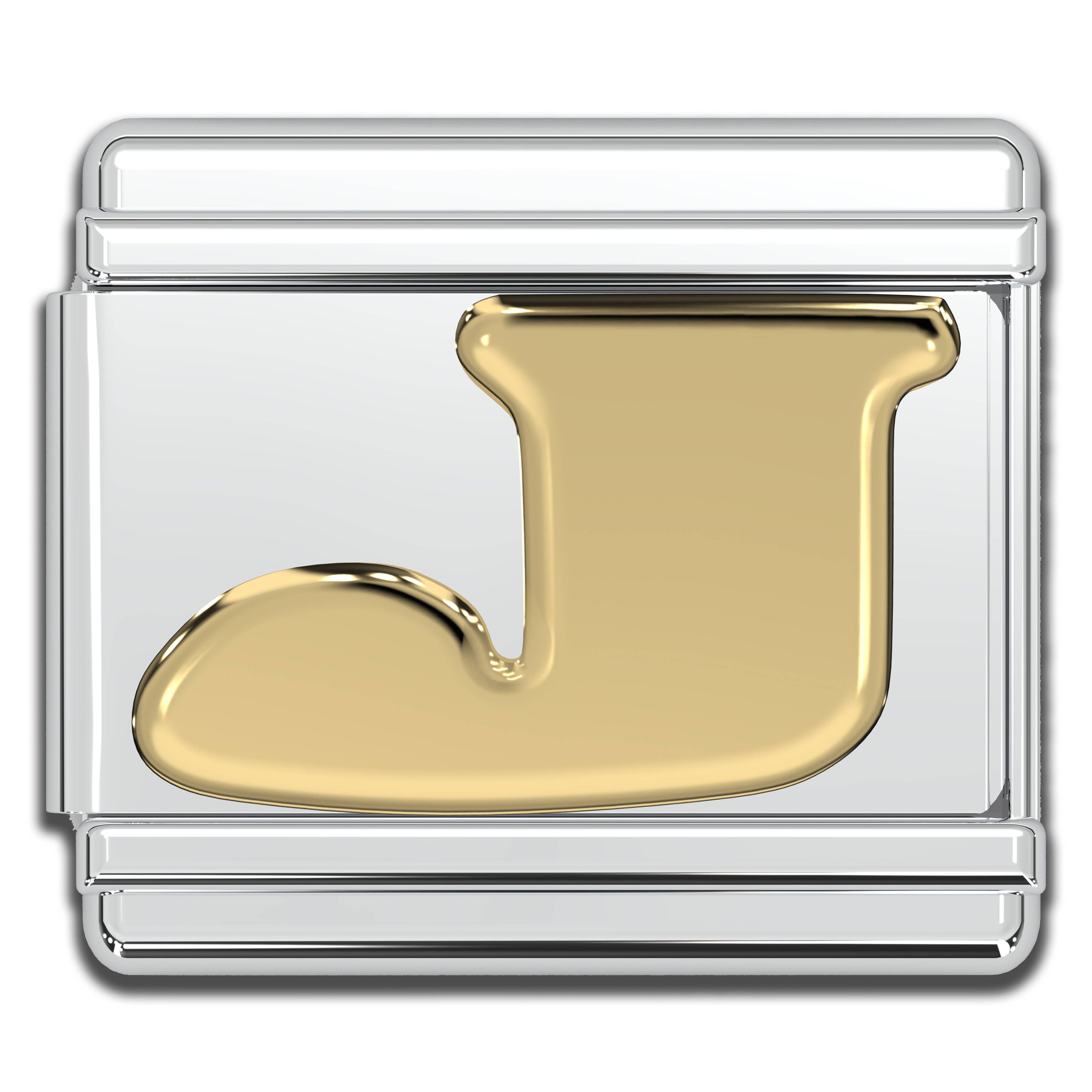 Italian Charm Letters A-Z - 9mm Gold Bracelet Charms