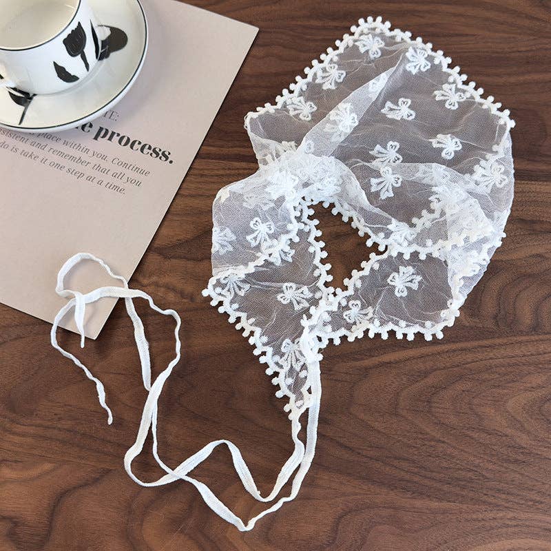 Vintage Floral Lace Headscarf for Women - Cute Travel Accessories