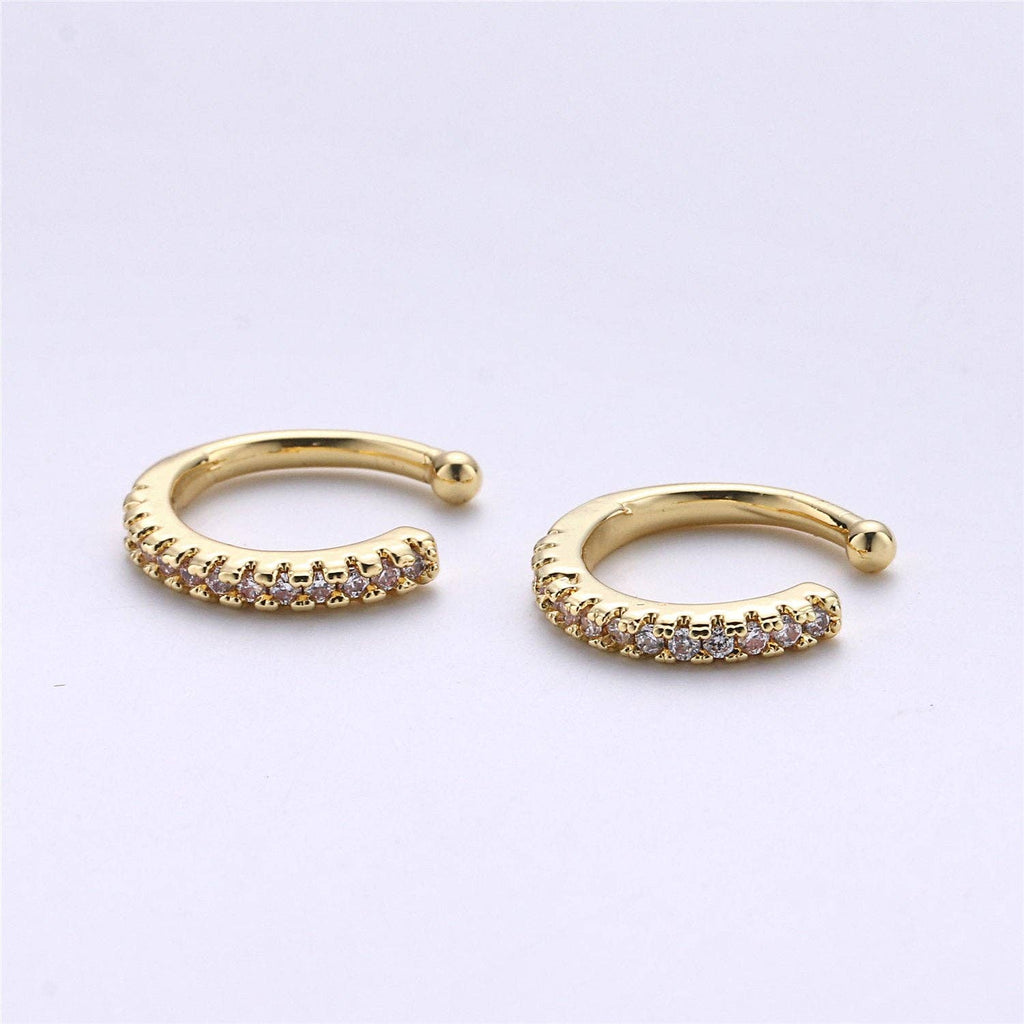 1x Micro Pave Gold Filled Earring Simple Ear Cuff  AI131