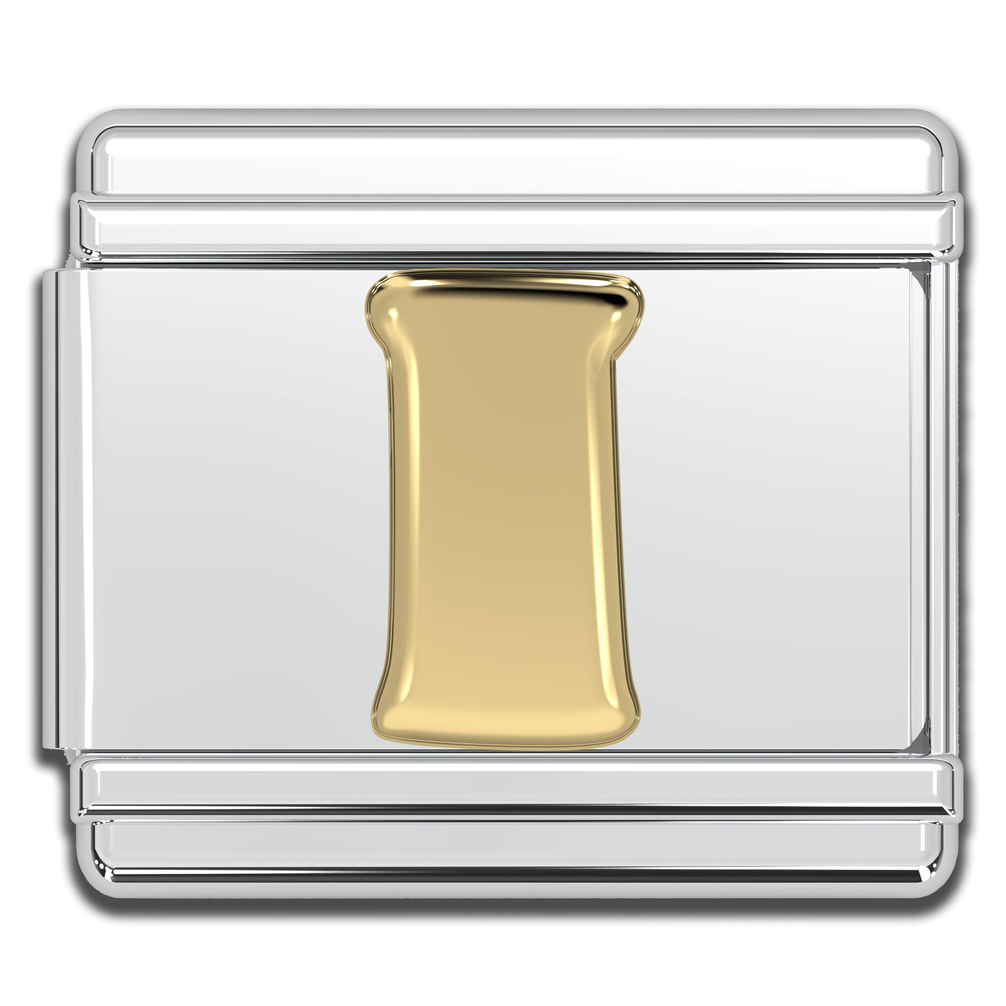 Italian Charm Letters A-Z - 9mm Gold Bracelet Charms