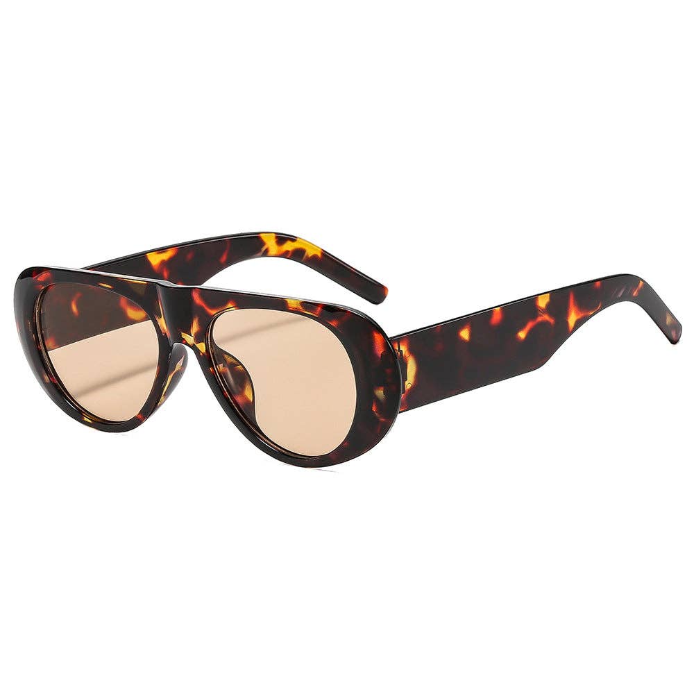Trendy Oval Sunglasses for Women and Men - UV400 Protection