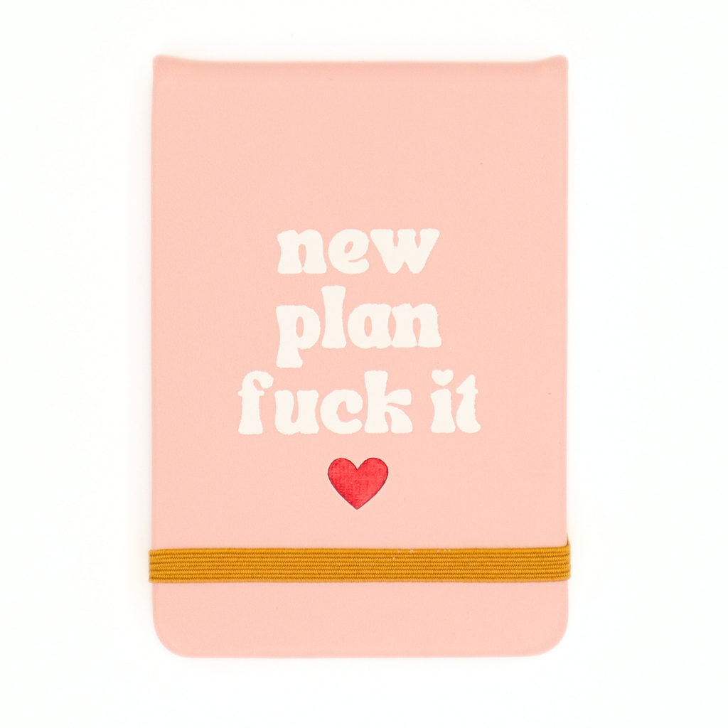 Leatherette Pocket Journal New Plan Fuck It