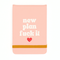 Leatherette Pocket Journal New Plan Fuck It