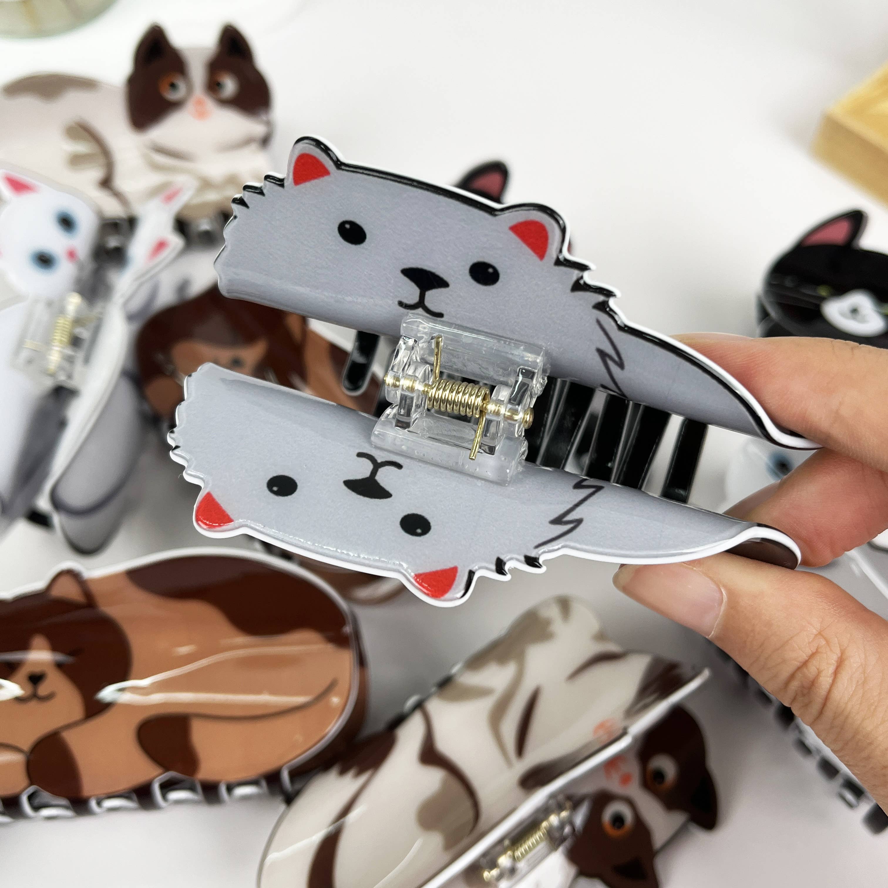 Cat Animal Hair Claw Clip