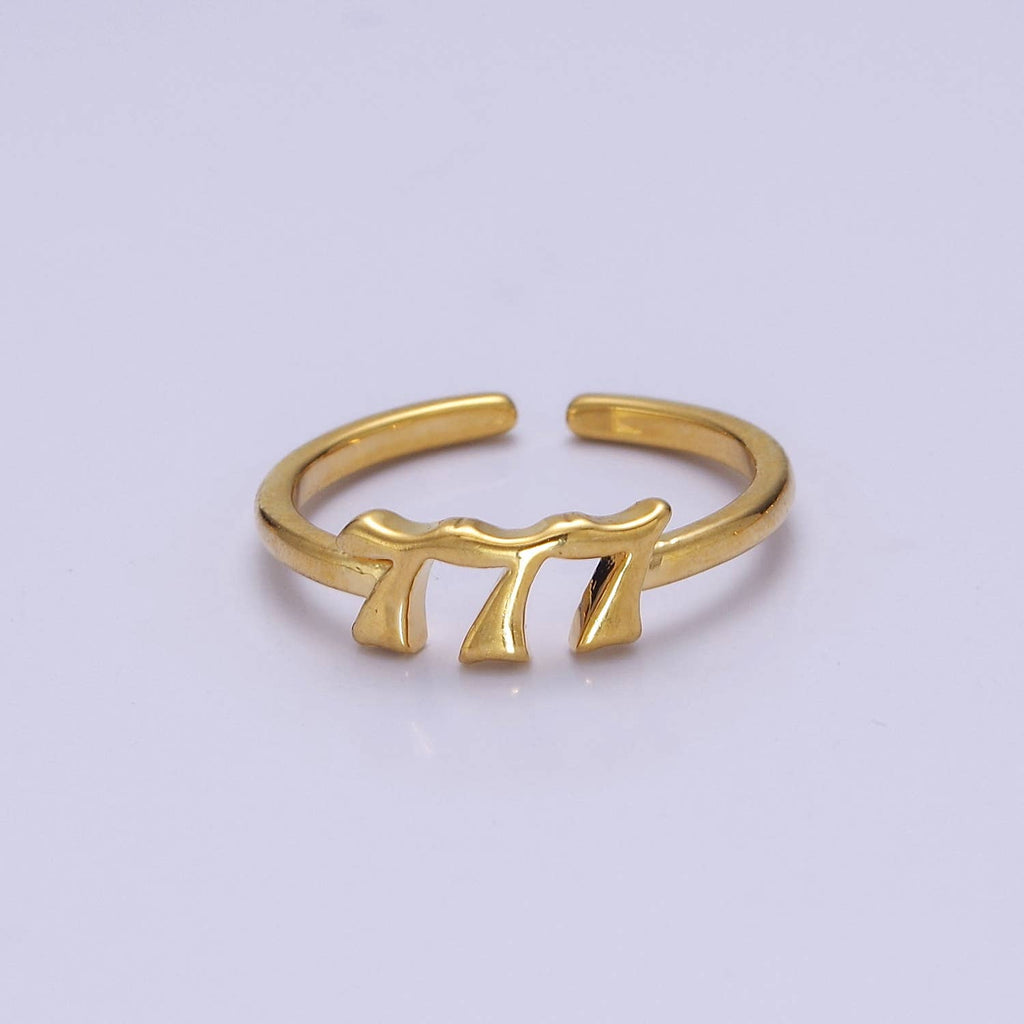 Gold/Silver Number Minimalist Casual Open Ring O2047~O2064