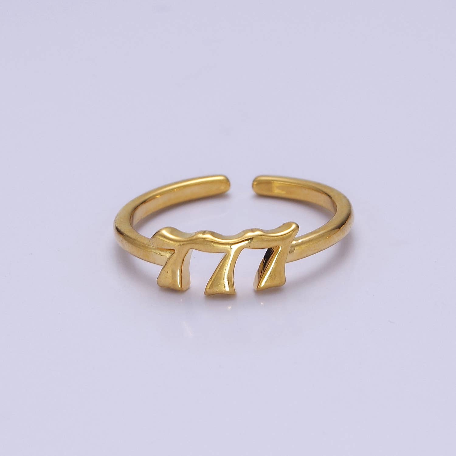 Gold/Silver Number Minimalist Casual Open Ring O2047~O2064