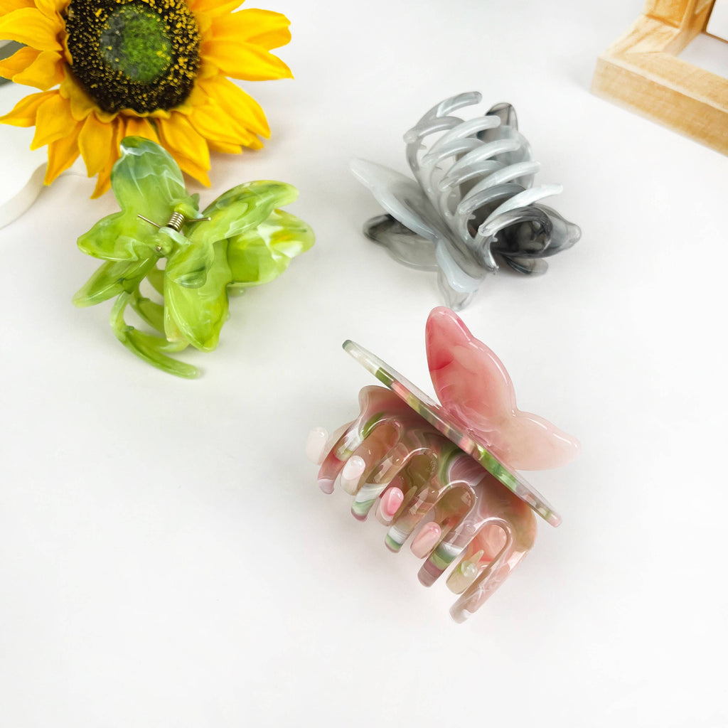 Double Wings Butterfly Hair Claw Clip