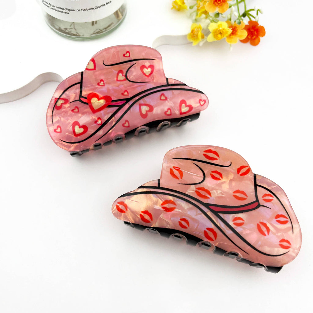 Cartoon Juice Can Print Hair Claw Clip