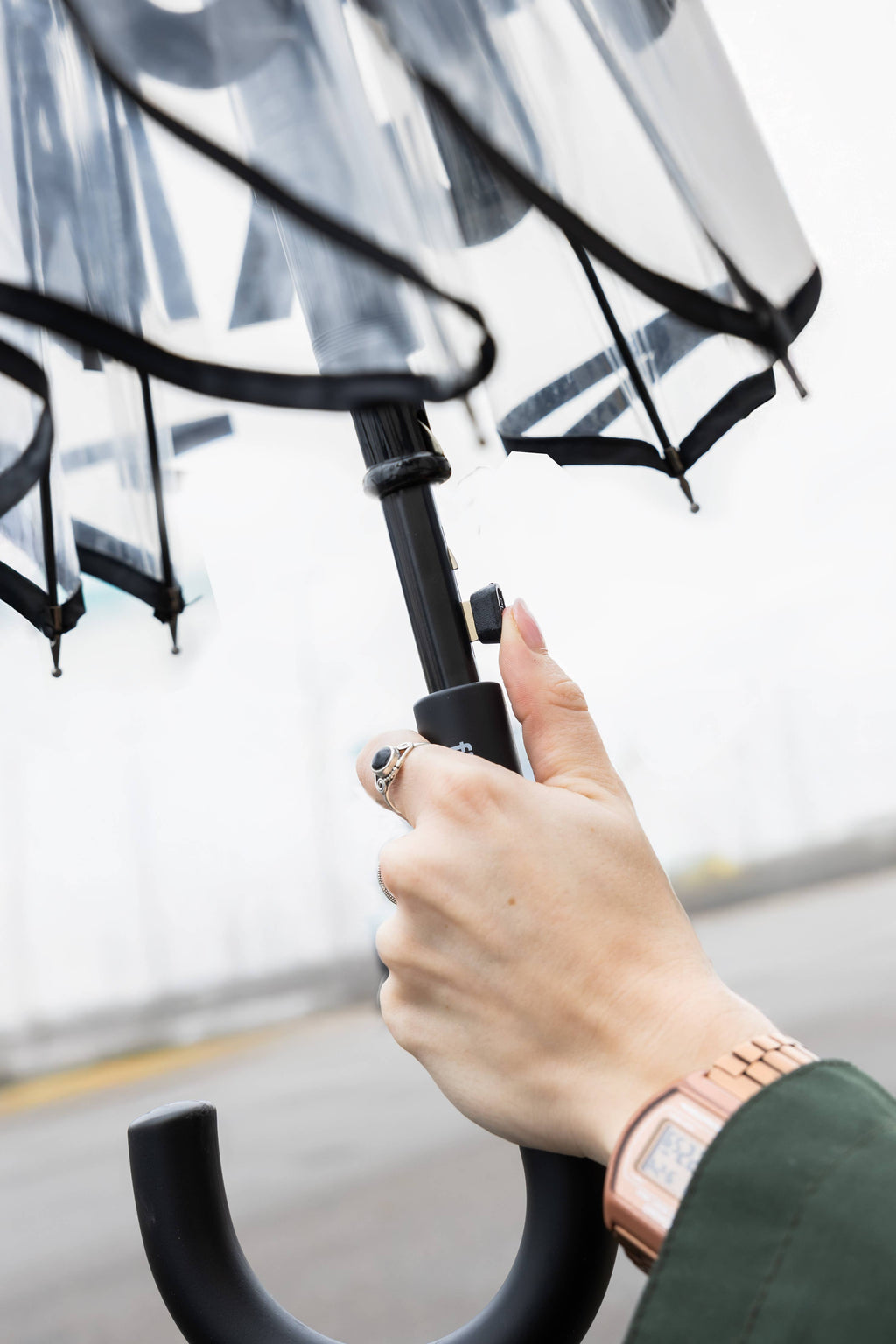 Transparent Umbrella "Fucking Rain"