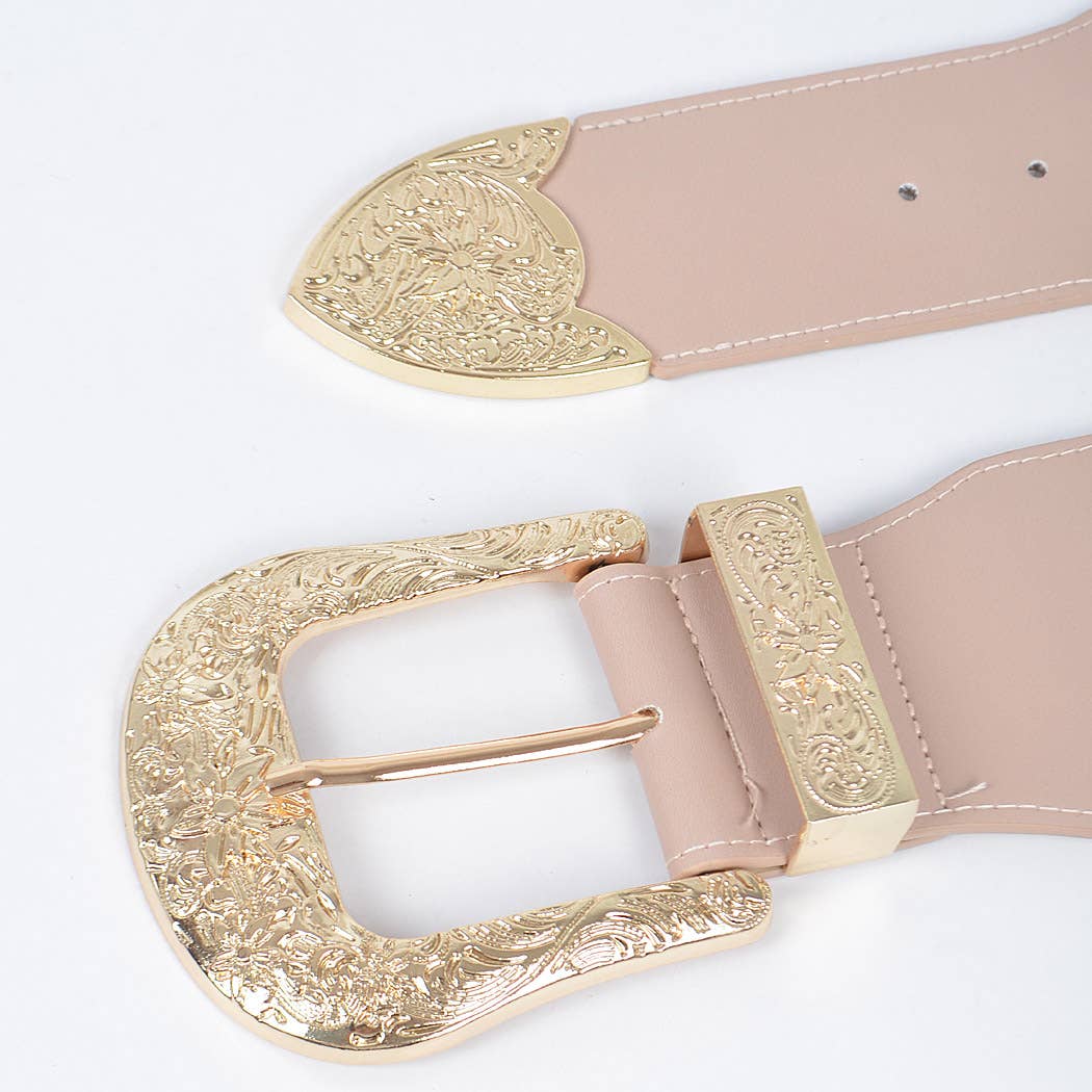 Wide Multi Metal Elastic Belt
