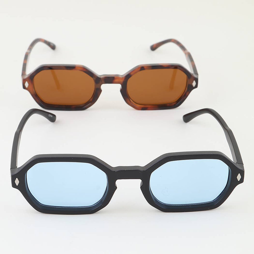Diamond Cut Block Sunglasses