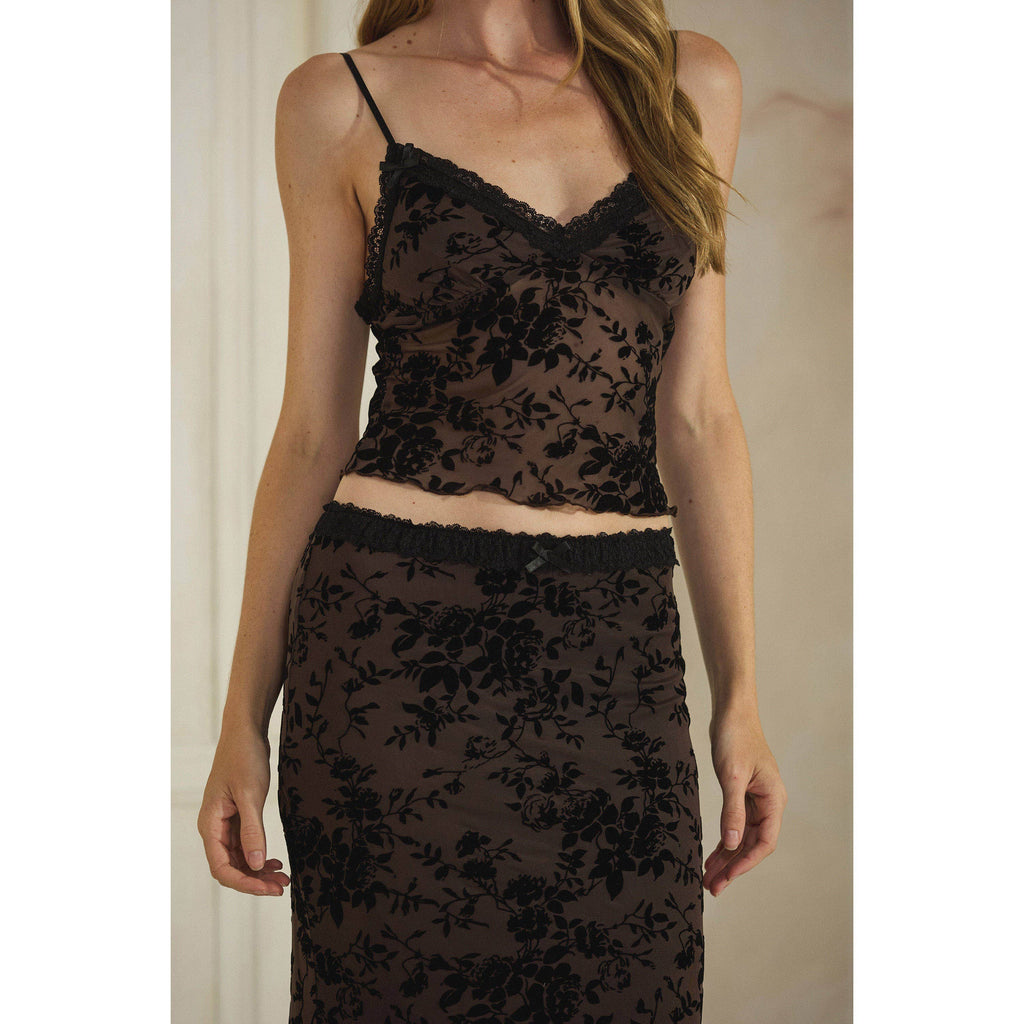 Dinner Plans Mesh Cami Top