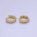 14K Gold Filled 10mm Croissant Cartilage Huggie Earrings | AB1315