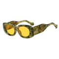 Fashion Rectangle Leopard Print Sunglasses for Women