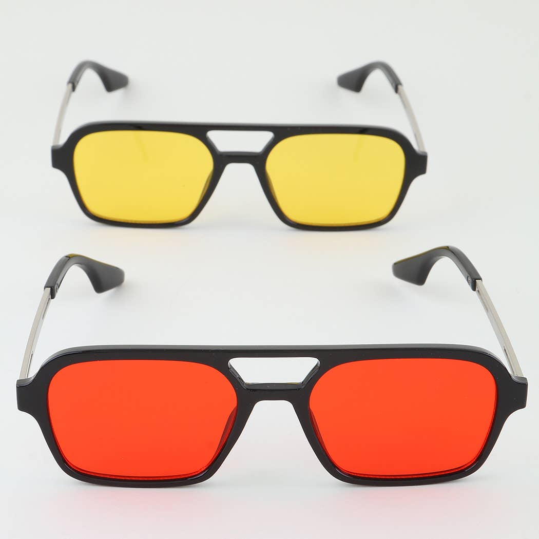 Bright Summer Aviator Sunglasses