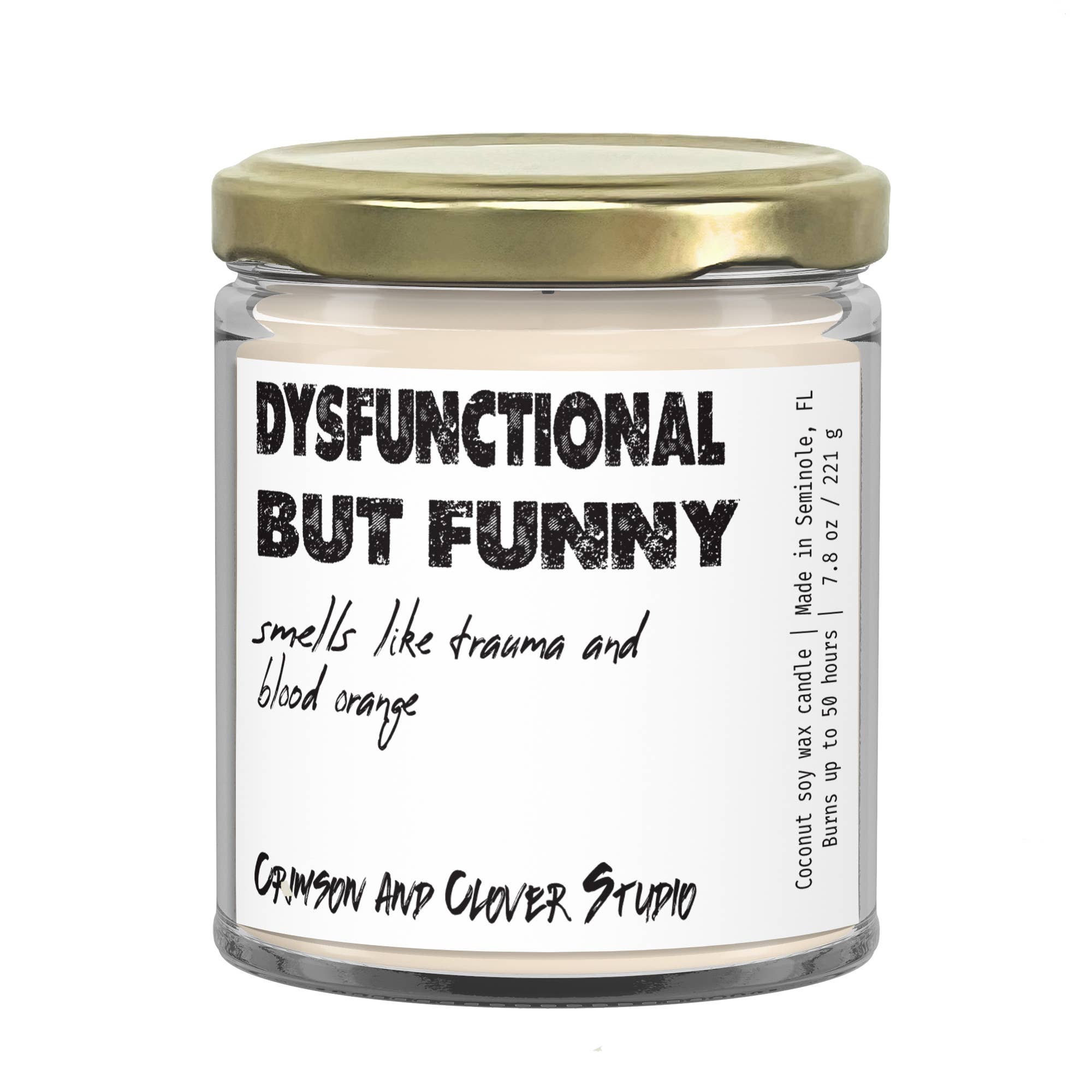 Dysfunctional But Funny Candle
