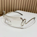 Retro One-Piece Snake Sunglasses for Women Stylish UV Protection
