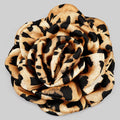LEOPARD PRINT ROSE PIN BROOCH