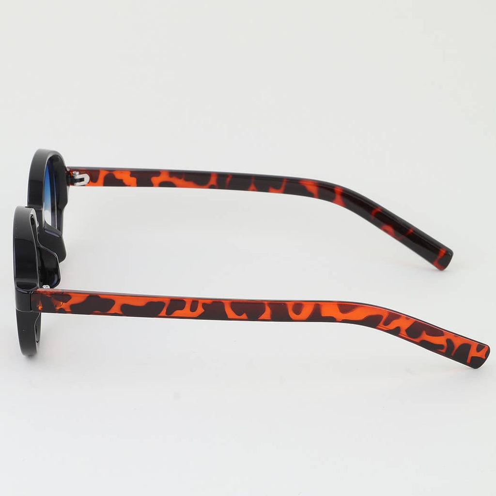 Modern Bar Gradient Round Sunglasses