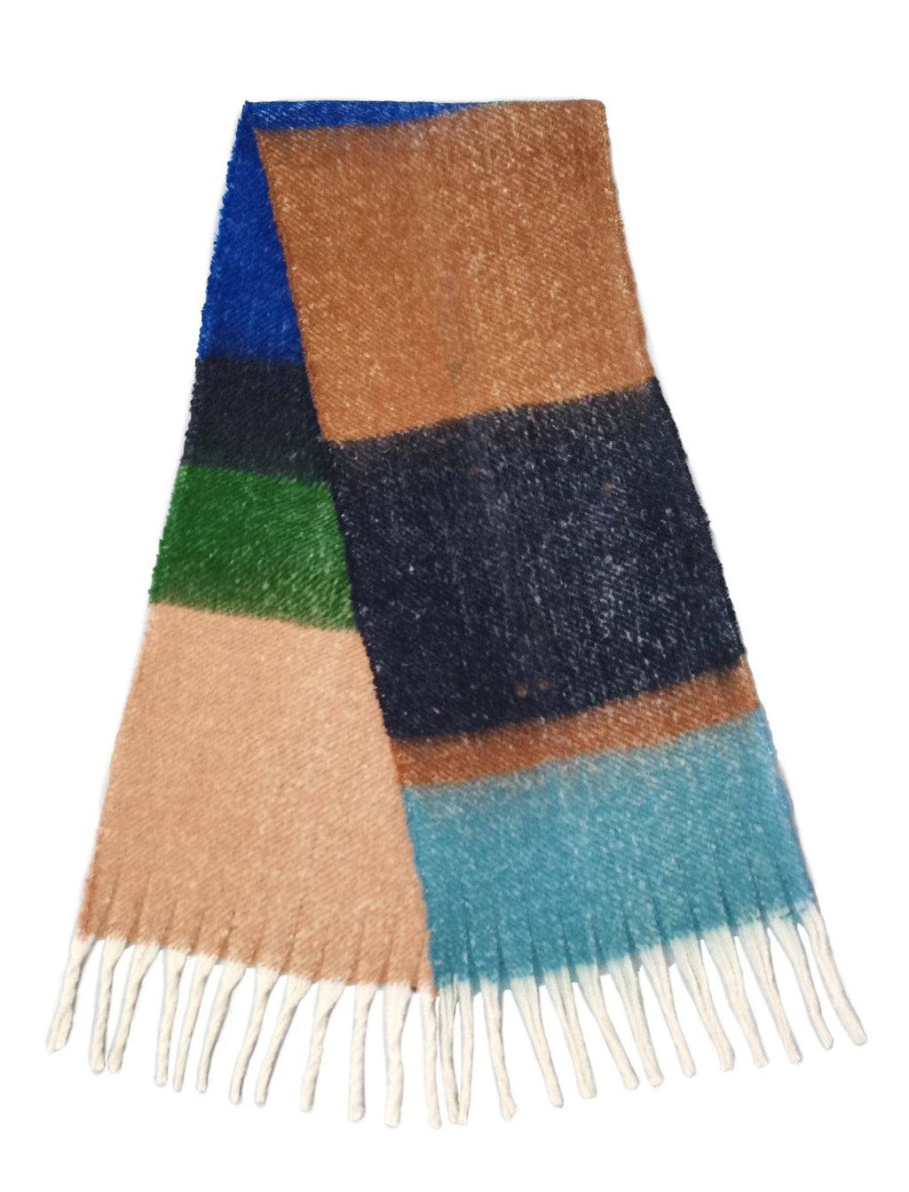 WCL120084 Sherrie Multi Stripe Cozy Scarf With Fringe