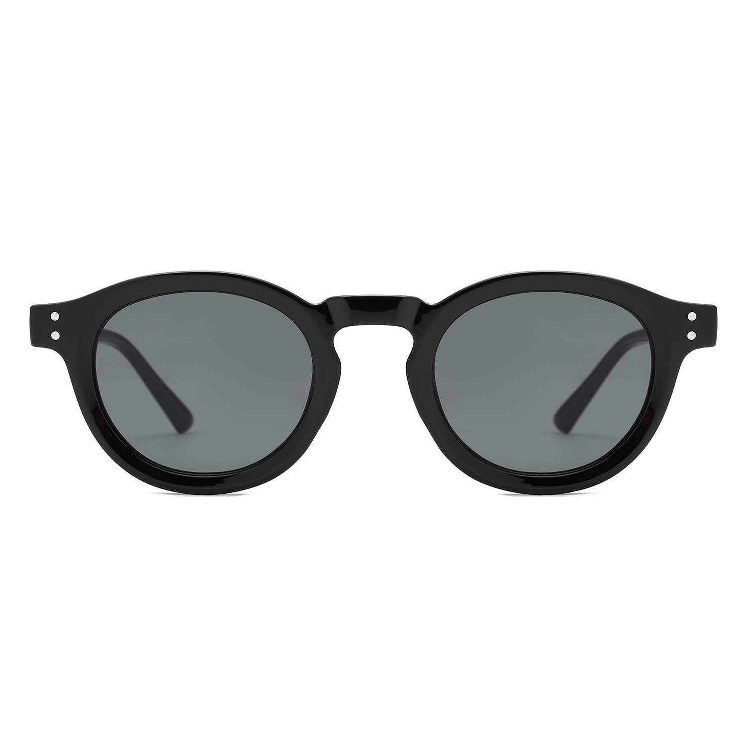 Classic Round Keyhole Tinted Lens Circle Fashion Sunglasses