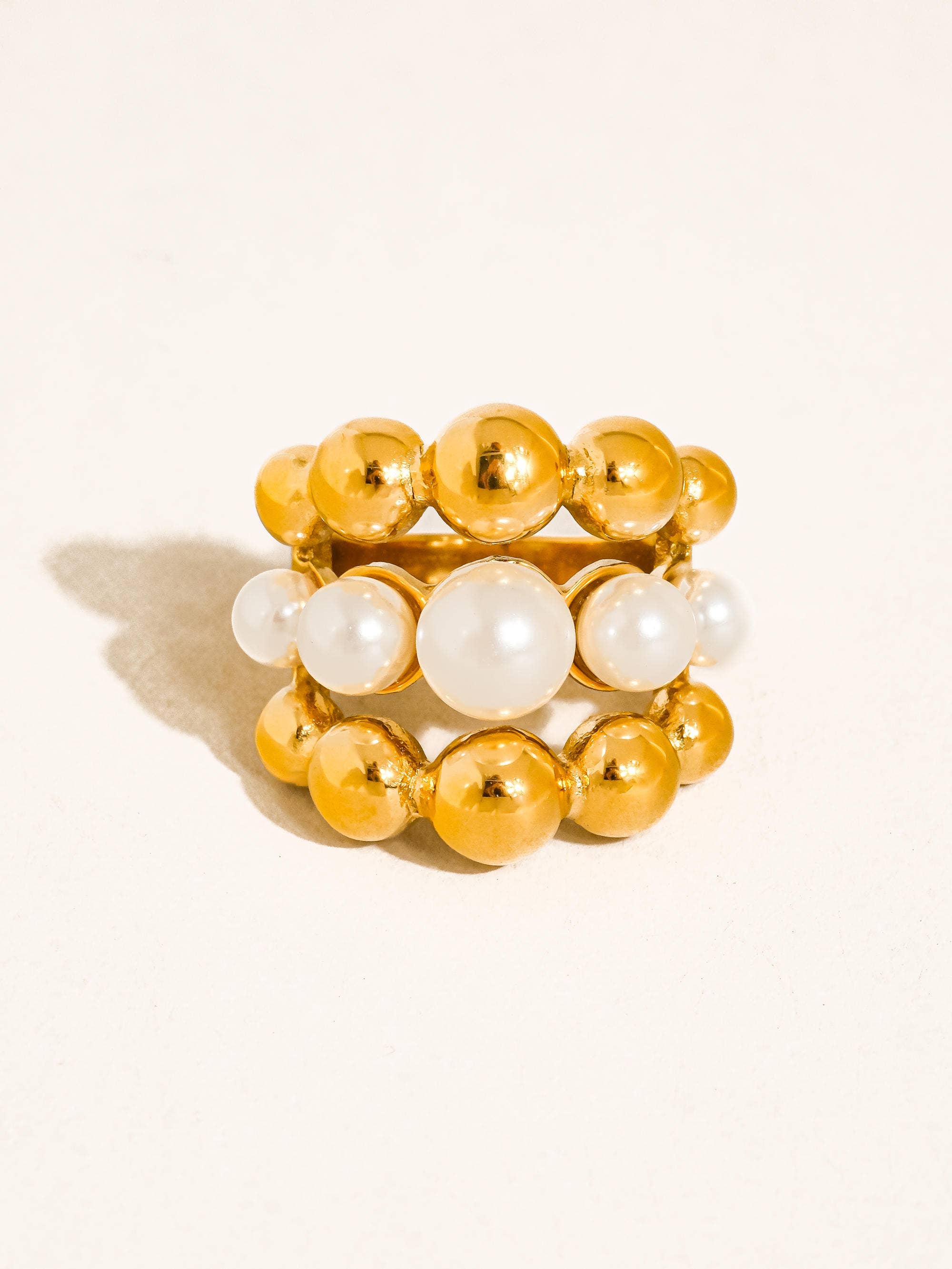 18K Gold Non-Tarnish Statement Rings