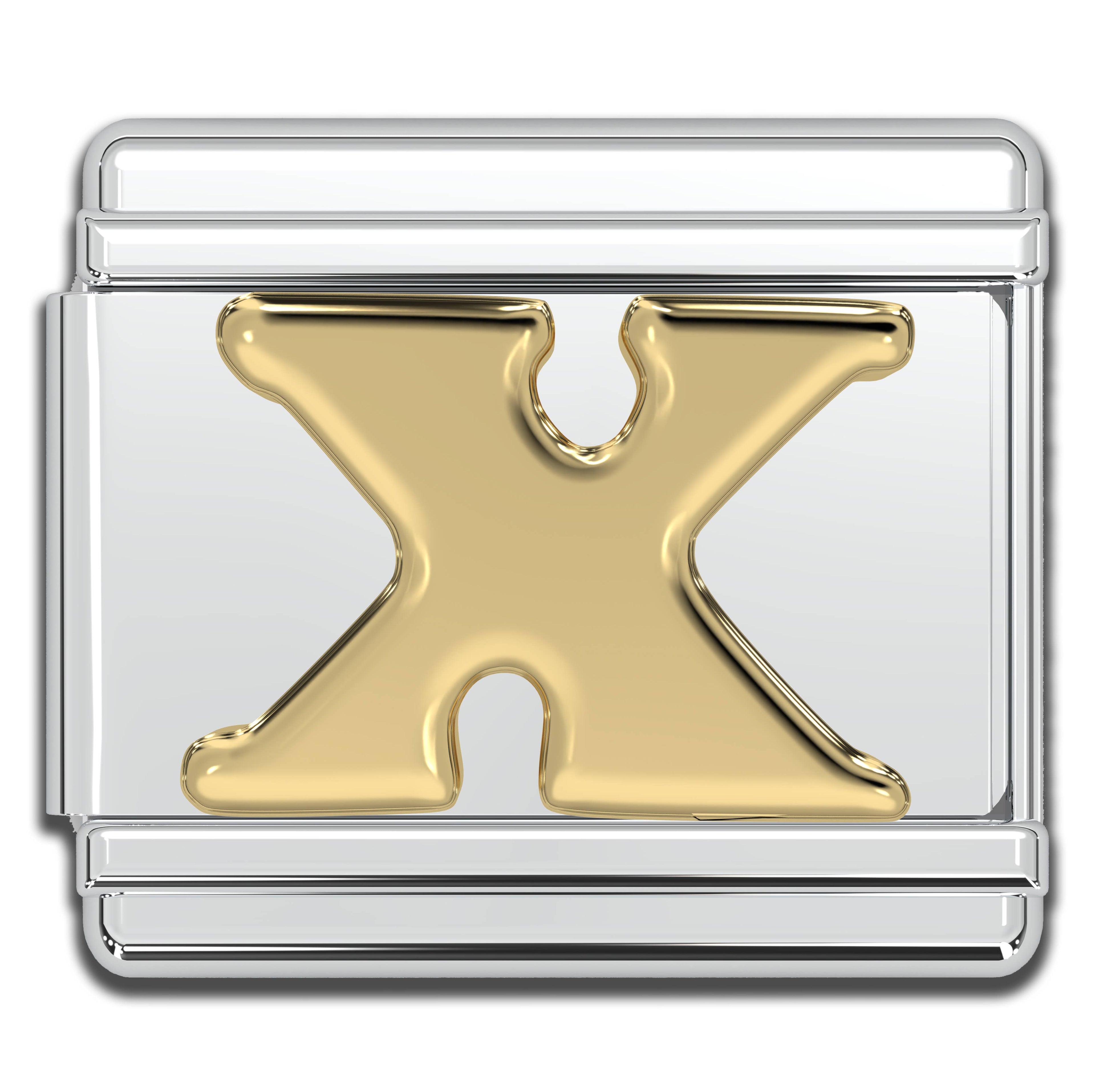 Italian Charm Letters A-Z - 9mm Gold Bracelet Charms