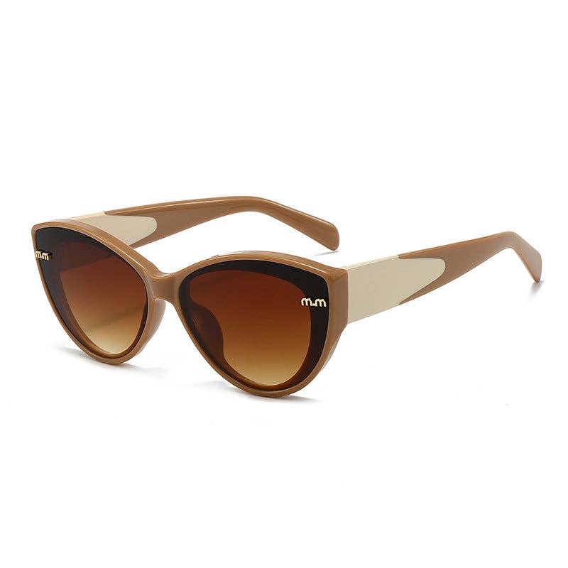 Vintage Cat Eye Sunglasses Chic Butterfly Frame UV400 Protection