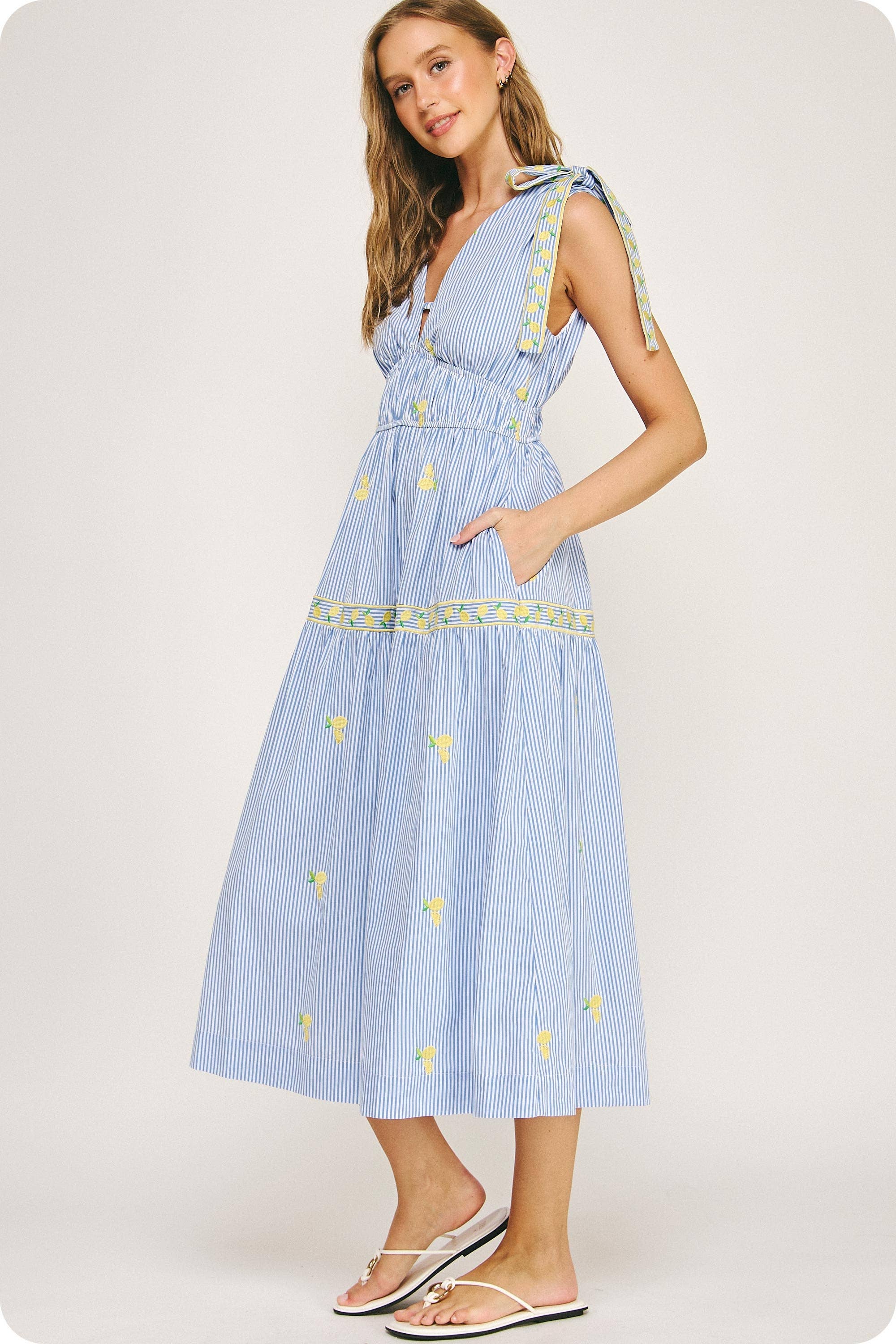 Bella Citrina Midi Dress