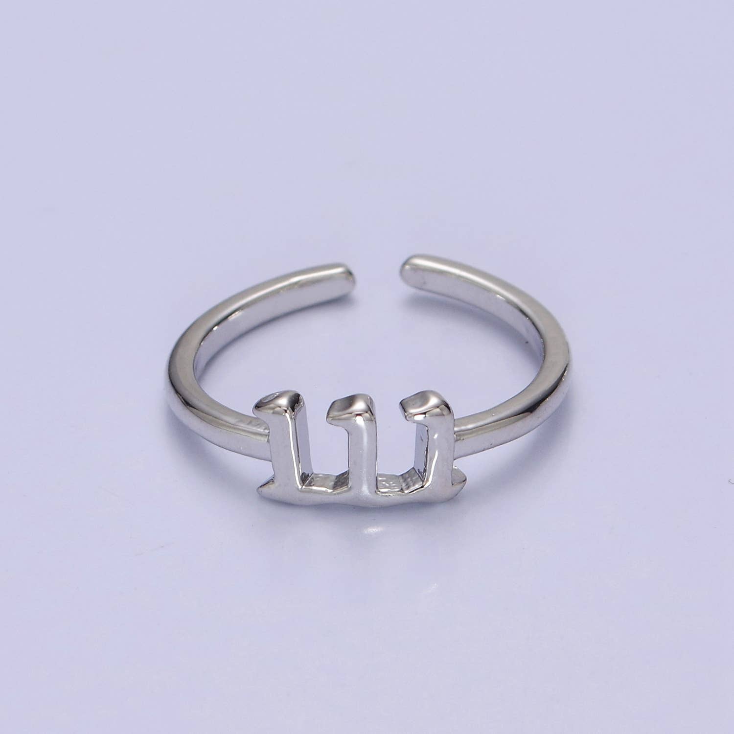 Gold/Silver Number Minimalist Casual Open Ring O2047~O2064