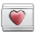 Italian Charm Bracelet Charms - Gemstone Heart Links