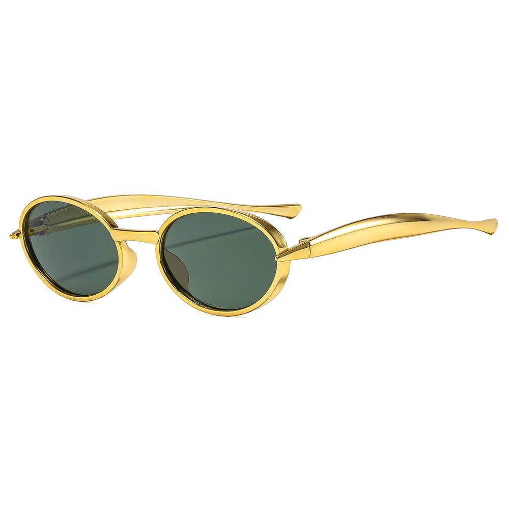 Trendy Oval Sunglasses for Women - Fashionable UV400 Protection