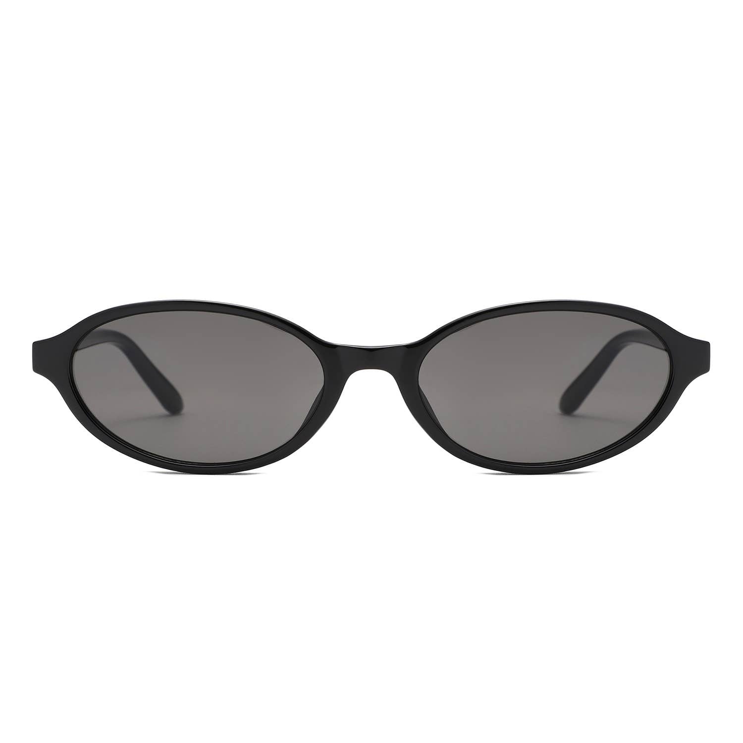 Retro Oval Slim Frame Unisex Fashion Sunglasses