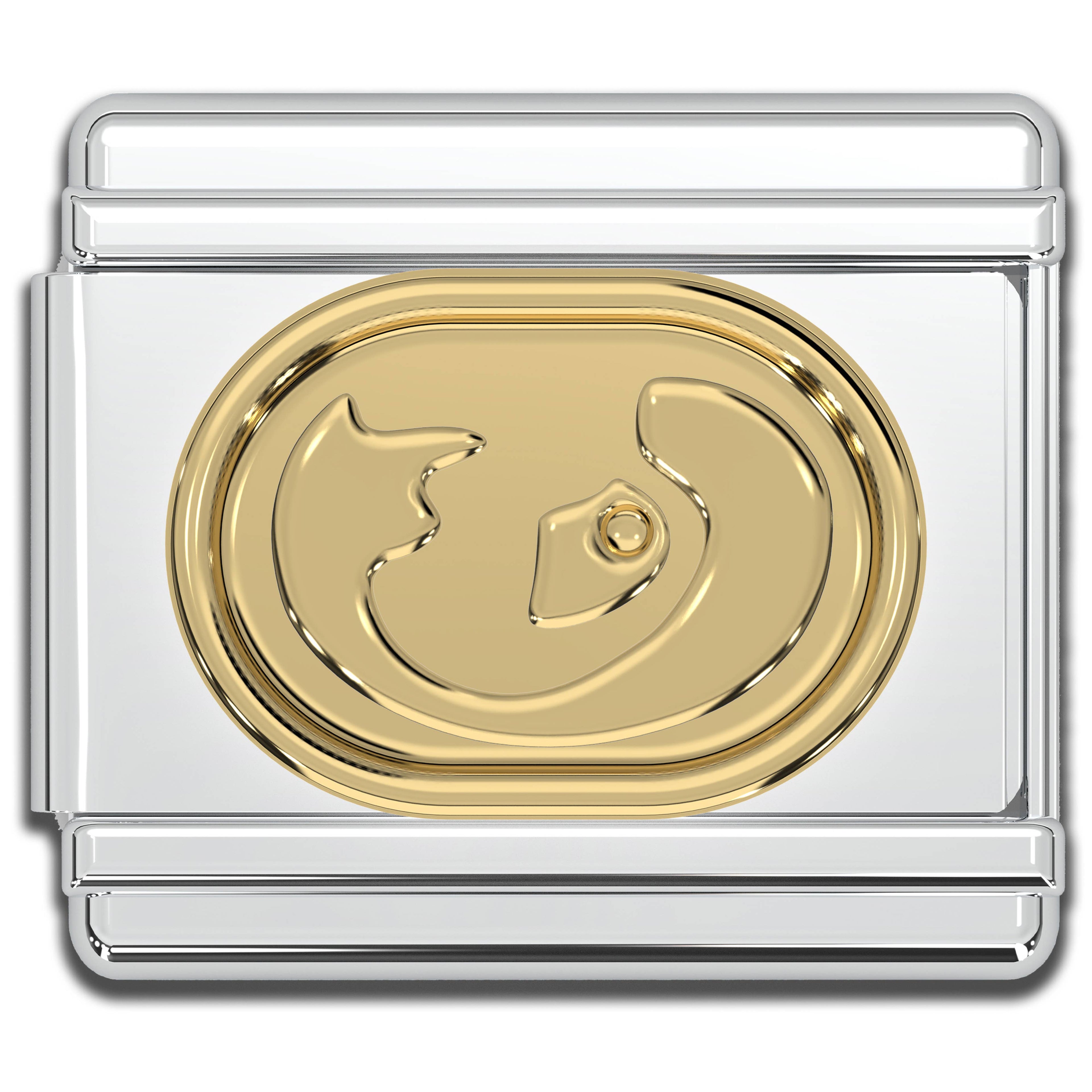 Italian Charms - Virgo Zodiac, 9mm Gold Bracelet Links