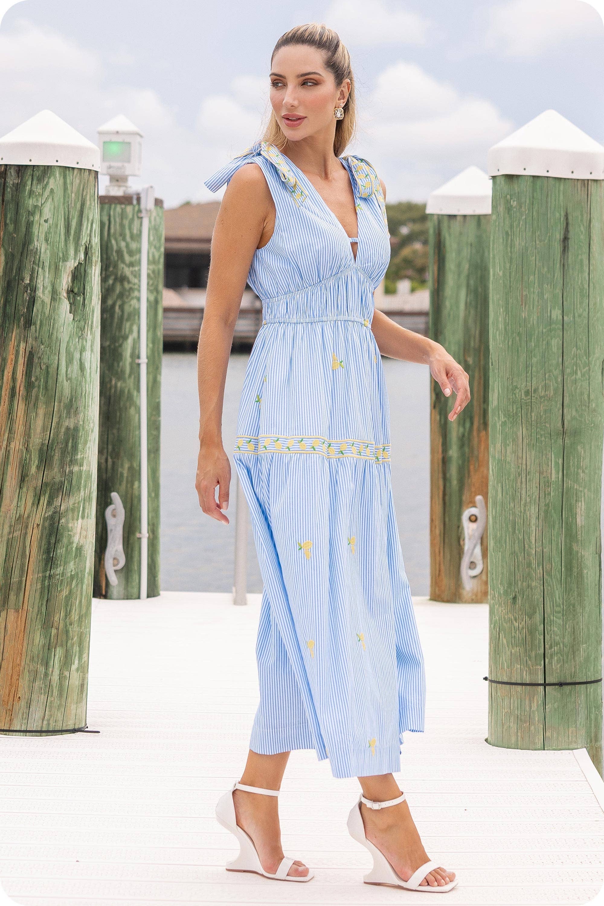 Bella Citrina Midi Dress