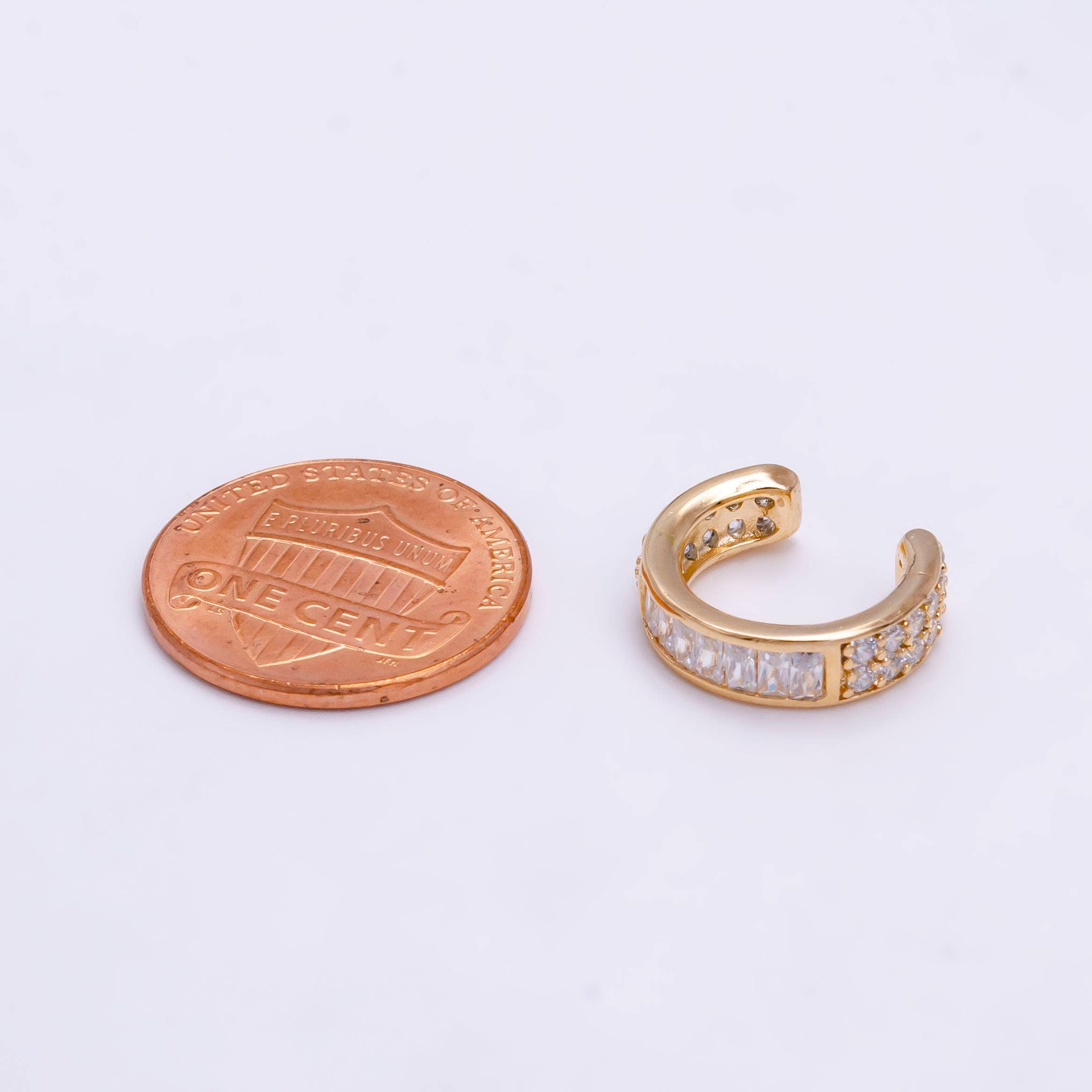 Gold & Silver Ear Cuff With Cubic CZ AI060 AI061
