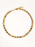 Skylar 18K Gold Multi-Stone Chained Bracelet, Necklace