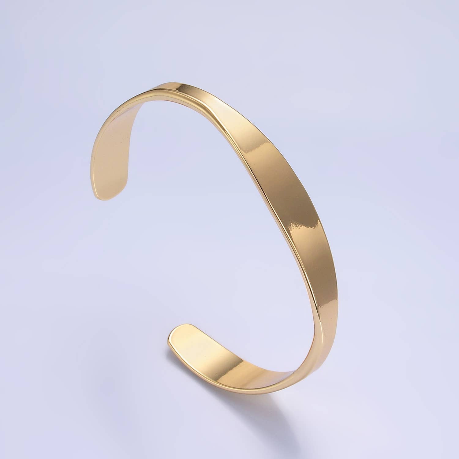 Minimalist 24K Gold Filled Band Cuff Bracelet | WA-2663
