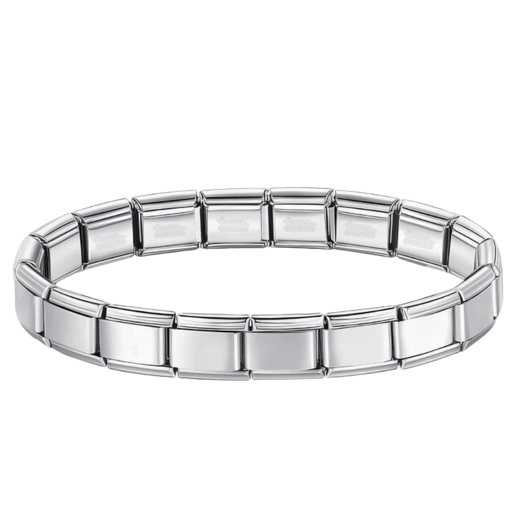 Blank Silver Italian Charm Bracelet