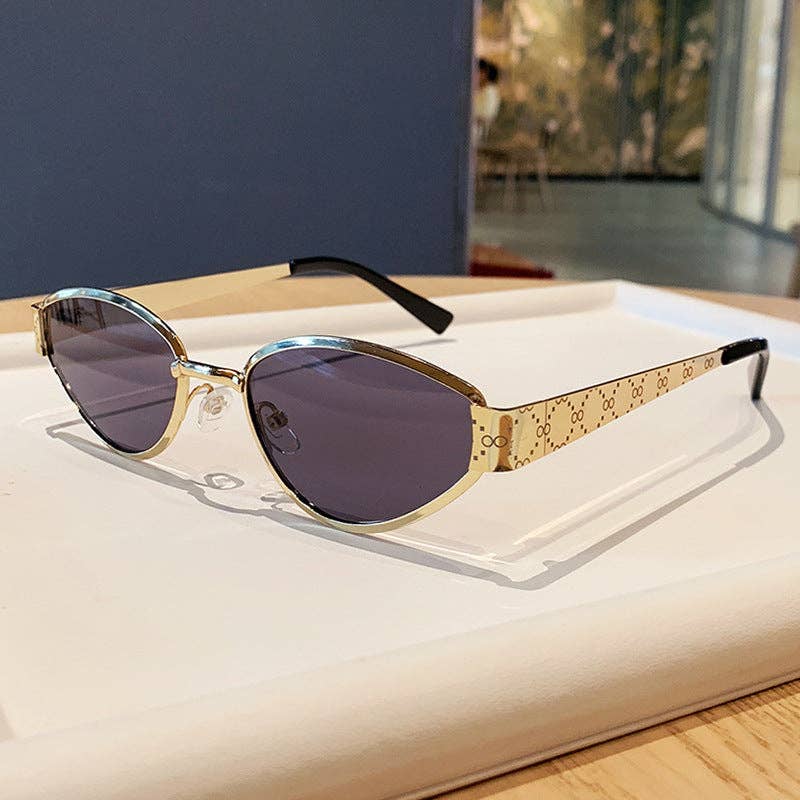 Trendy Metal Cat Eye Sunglasses for Women
