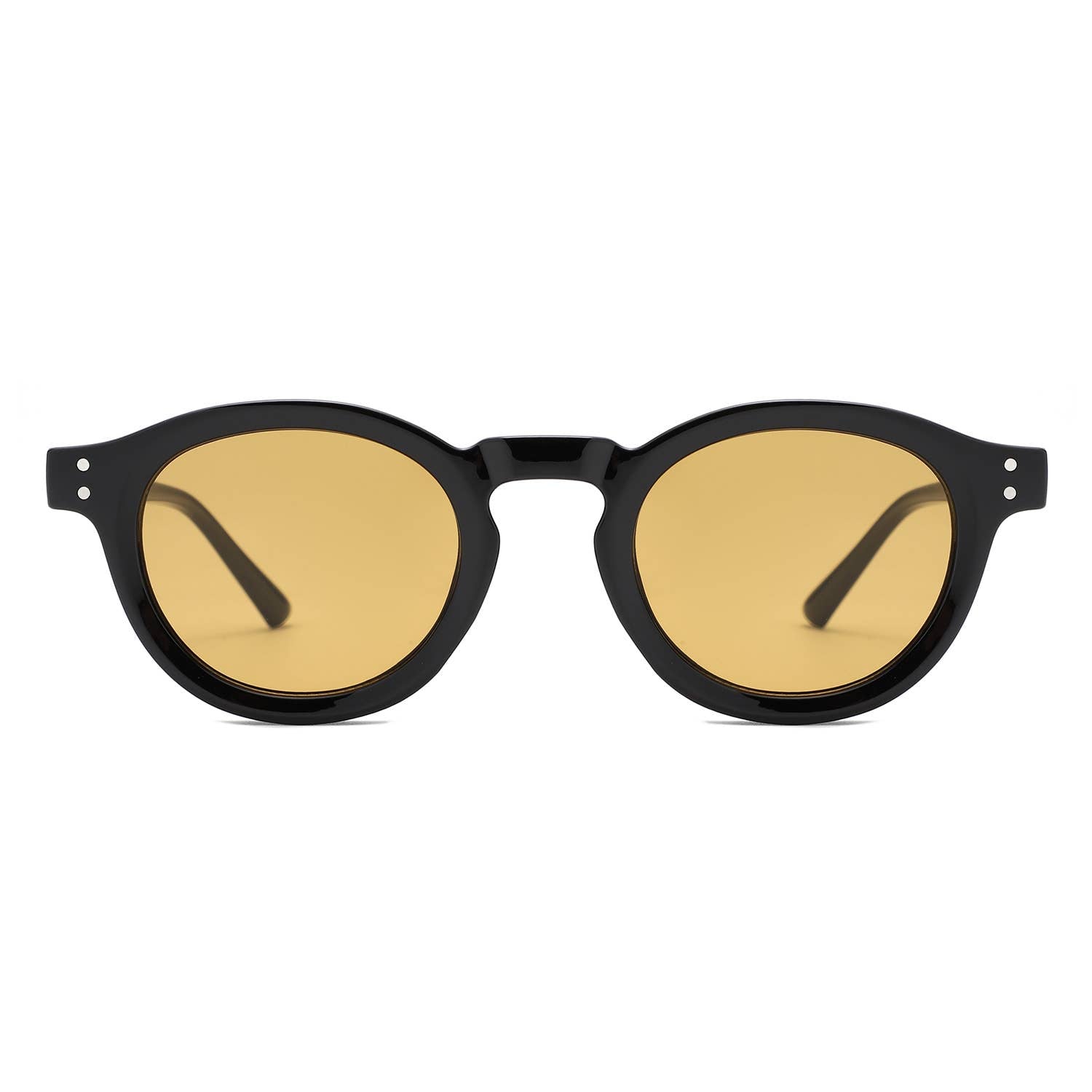 Classic Round Keyhole Tinted Lens Circle Fashion Sunglasses