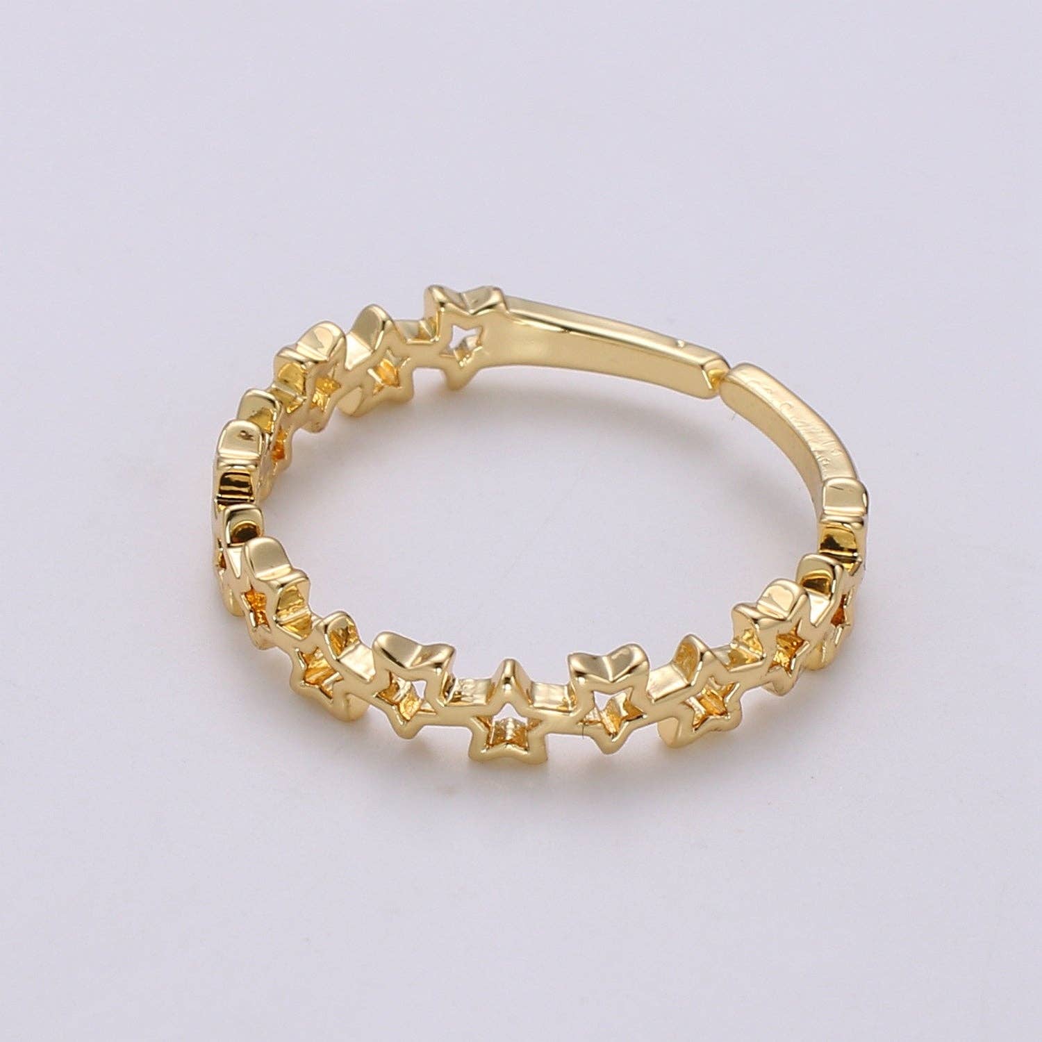 Dainty Star Ring, Gold Minimalist Ring, Stacking Rings for Women, Simple Open Ring, 18k Gold Filled Ring, Gift for Her