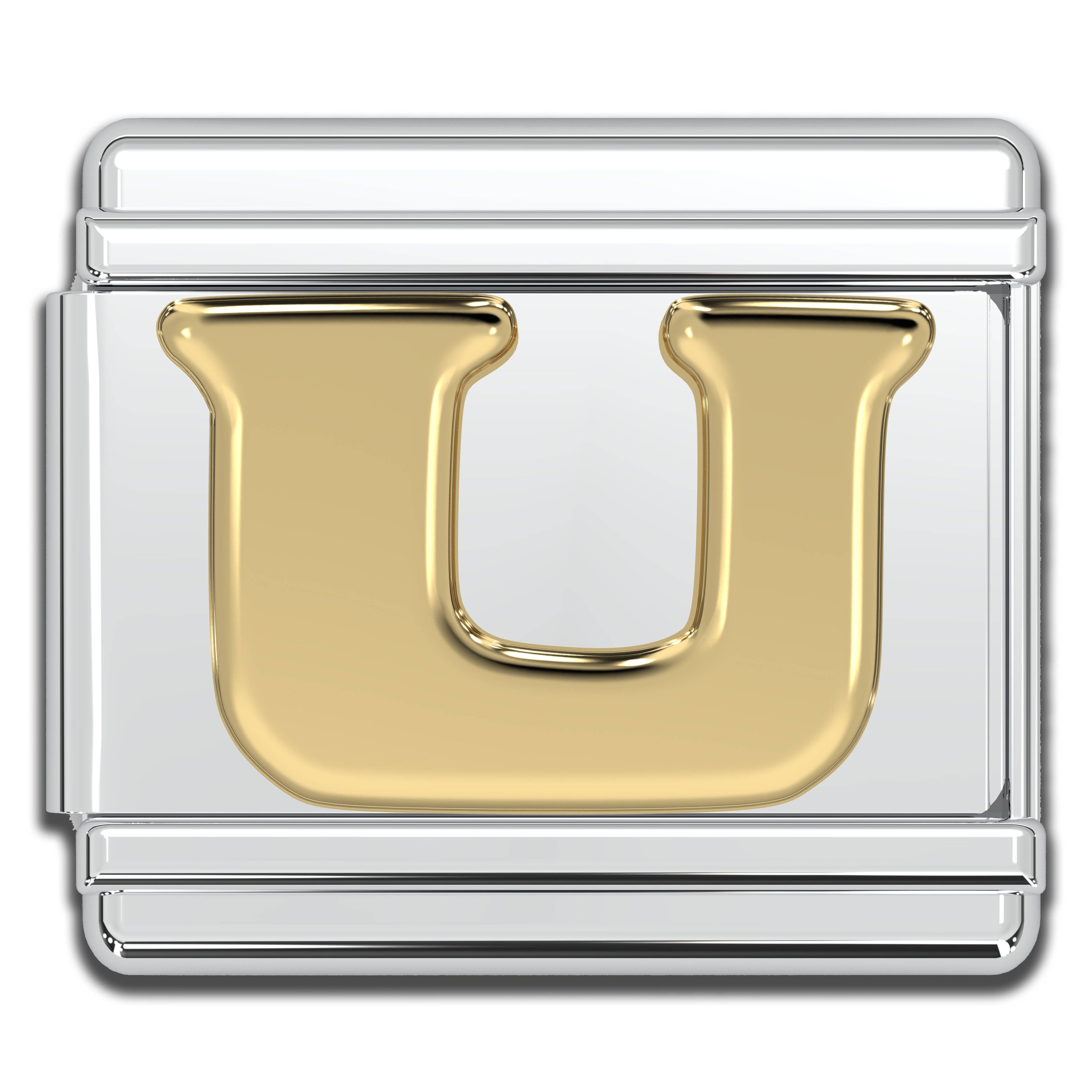 Italian Charm Letters A-Z - 9mm Gold Bracelet Charms