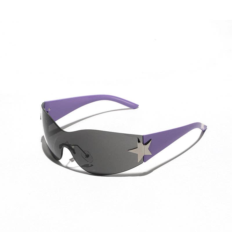 Trendy Star-Shaped Rimless Sunglasses for Men and Women